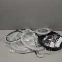 SEABLE Modern LED Ceiling Light 7 Rings Dimmable Fixtures with Remote Black Close to Ceiling Light 31.8" 130W 3000K-6500K Flush Mount Ceiling Lamp for Living Room,Bedroom,Kitchen