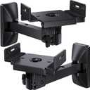 Pipishell Speaker Wall Mounts, Dual Side Clamping Bookshelf Mounting Bracket, Speaker Mounts for Surround Sound, Bookshelf Speakers up to 55 lbs, 1 Pair