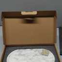 Koville White Marble Tray with Gold Pattern for Bathroom Counter, Stone Trays for Home Decor Marble Vanity Tray, Stone Storage Trays for Perfume, Jewelry, Decorative Tray for Dresser Organizer