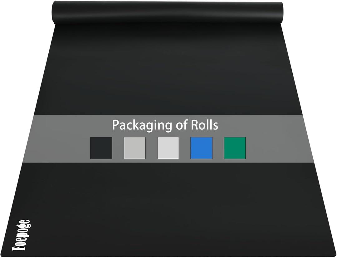 Extra Large Silicone Mat for Resin 36.2" x 24", 2MM Thick Silicone Craft Mat for Table, Multifunction Silicon Matt for Kitchen Countertop Protector Heat Resistant Placemat by Foepoge(Black)