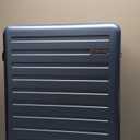 TydeCkare 20 Inch Carrry On Luggage with Front Zipper Pocket, 45L, Lightweight ABS+PC Hardshell Suitcase with TSA Lock & Spinner Silent Wheels, Convenient for Business Trips, Ice Blue