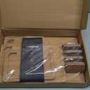 Astercook Deep-Carbonized Bamboo Cutting Boards for Kitchen with Wood Storage Stand, Reversible Charcuterie & Chopping Boards with Juice Grooves and Easy-Grip Handles, Knife-Friendly, Kitchen Gift