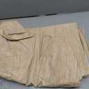 Smiry Rectangle Table Cloth Cover, Waterproof Elastic Fitted Picnic Tablecloth for 6 Foot Tables, Wipeable Flannel Backed Vinyl Tablecloths for Camping, Dining, Outdoor (Beige Wood, 30" x 72")