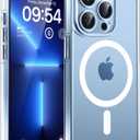 TOCOL Magnetic for iPhone 13 Pro Case Clear, Upgraded Full Camera Protection, Compatible with Magsafe, Drop Protection, Phone Cover for iPhone 13 Pro 6.1 Inch (Clear)