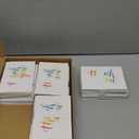 Sustainable Greetings 120 Pack Thank You Cards with Envelopes - 5 x 4-Inch Multicolor Watercolor Rainbow Font - Blank Inside - Bulk Thank You Notes Set for Weddings & Baby Showers