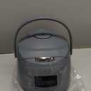 Yum Asia Panda Mini Rice Cooker With Ninja Ceramic Bowl and Advanced Fuzzy Logic (3.5 cup, 0.63 litre) 4 Rice Cooking Functions, 4 Multicooker functions, Digital LED display - 120V (Cobalt Grey)