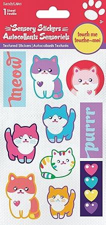 5 Sheet Fruille Sensory Stickers Autocollants Sensoricls