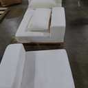 Modular Sectional Loveaeat Cloud Sofa, Boneless Couch with Non Slip Base, Modern Sleeper Sofa for Customizable Living Spaces, Cozy Modular Couch with L-Shape Chaise, Deep Seat & No Assembly, Beige (79''*68.8''*25.6'')