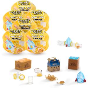 MGA's Miniverse Make It Mini Animals Series 2 (6 Pack) Mini Collectibles, Blind Pack, DIY, Crafts, Resin, Replica Animals, Collectors, Gifts, 8+