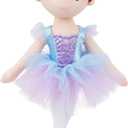 June Garden 16 Ballerina Doll Bella Soft Plush Dance Recital Gift for Girls Stuffed Ballet Doll with Purple Tutu and Tiara Perfect for Toddlers and Little Dancers