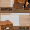 Watch Box, Watch Travel Case for Men, Wood Watch Organizer for Woman, Portable Protection 2-Slot Watch Display Storage Case, Rich Walnut