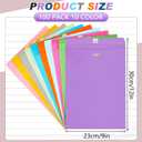 Geyee 100 Pcs Clasp Manilla Envelopes 9 x 12 Inch Gummed Colored Envelopes for Storing or Mailing for Home Office Business Supplies