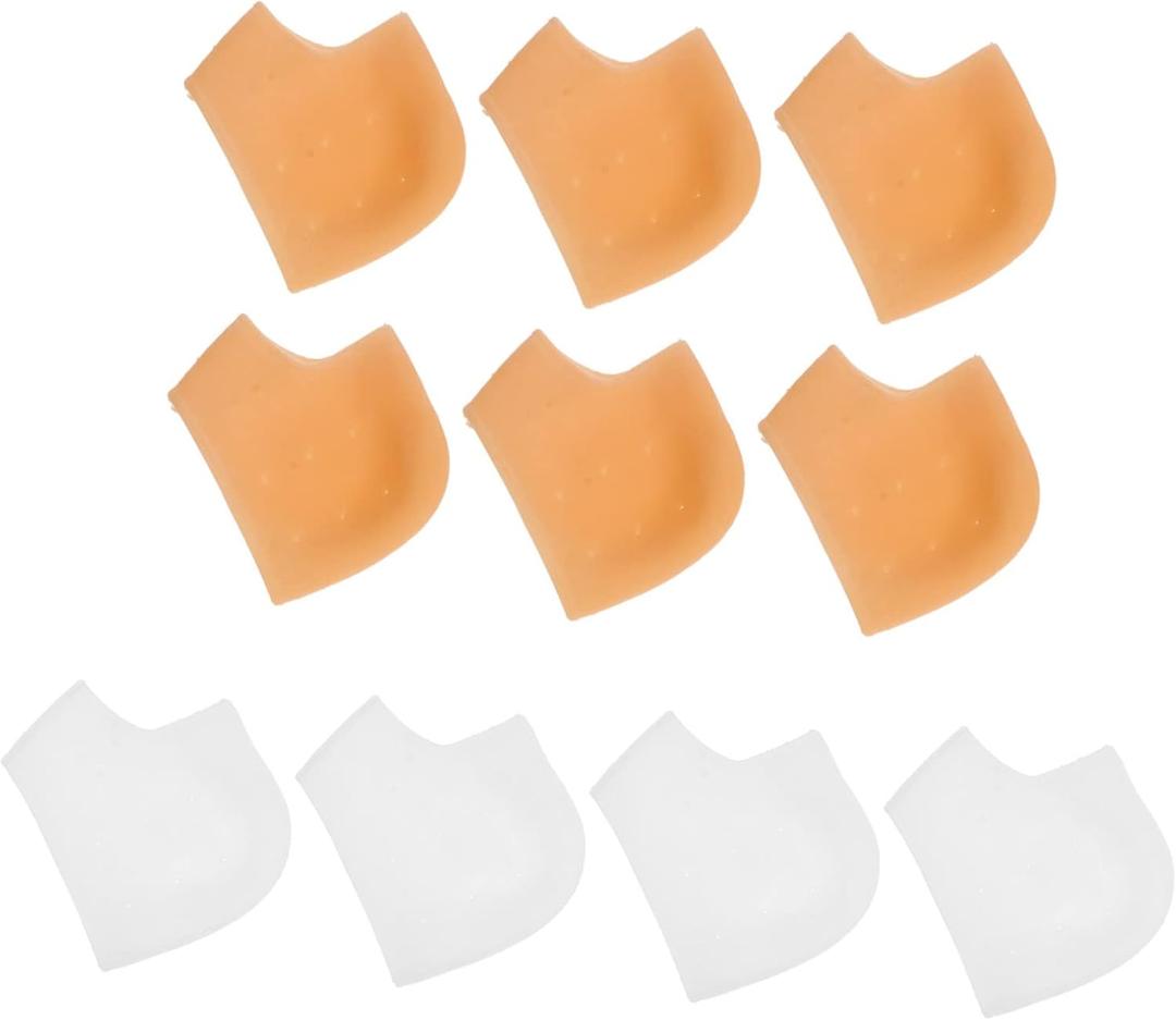 5 Pairs Sebs Heel Protectors for Women Cracking Foot Sleeves with Relief Reusable Heel Guards for Dry Skin Prevention and Pressure Protection and Daily Shoes