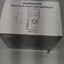 Anti Theft Ring Doorbell Mount - Renter Friendly Ring Doorbell Holder for Apartment Door - All Metal Ring Door Bracket Blink Doorbell Mount No Drill (Frosted Black)