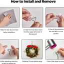 Meknow Large Adhesive Hooks Utility Hooks 12 Pack Waterproof and Rustproof Wall Hooks for Hanging Heavy Duty, Stainless Steel Robe & Towel Hanger 22Ib(Max) for Kitchen, Bathroom, Home and Office