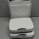 2 Pack 2.7 Gal Bathroom Trash Can with Lid, Automatic Trash Can Small Smart Garbage Can Touchless, Slim Motion Sensor Waterproof Plastic Trash Bins for Bedroom Office Kitchen Toilet (White)