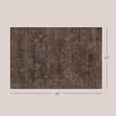 Washable 2x3 Entry Rug for Entryway, Kitchen, Low Pile Anti-Slip Stain Resistant Front Door Mat, Dark Taupe Brown Modern Farmhouse Neutral Distressed Geometric Throw Area Rug for Bathroom