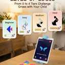 STEM Toys for Kids Ages 4-6, AR Tangram Puzzles with 1000+ Combinations & 20 Cognitive Cards, Food-Grade Silicone Sensory Toy, Interactive Family Games & Meaningful Screen Time Alternative