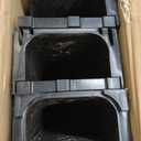 URA WATER - Model UA-100 - Drainage Trench Set - Channel Drain With Grate - Black Plastic - 3 x 39" - (117" Total Length)