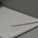 SlipX Solutions White Extra Long Rubber Safety Bath Mat (18 x 36 Inch, 220 Suction Cups, Great Non-Slip Coverage)