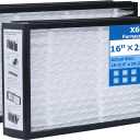 2-Pack MERV 13 Air Filters, Replacement for Lennox X6670 Pleated Furnace Filter, 16x25x5 (Actual 15-3/4" x 24-3/4" x 4-3/8"), Easy Install & Space-Saving
