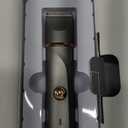 Body Hair Trimmer for Women Electric Body Shaver for Back Chest Armpit Legs Pubic Hair, USB Rechargeable, Replaceable Snap-in Ceramic Blades, IP7X Waterproof for Wet and Dry Use,Gray&Gold