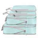Compression Packing Cubes, Ultralight Packing Cubes for Carry on Suitcase, Travel Packing Essentials for Suitcase Organizer Bags Set, Durable Travel cubes for Luggage (Blue, Set of 6)