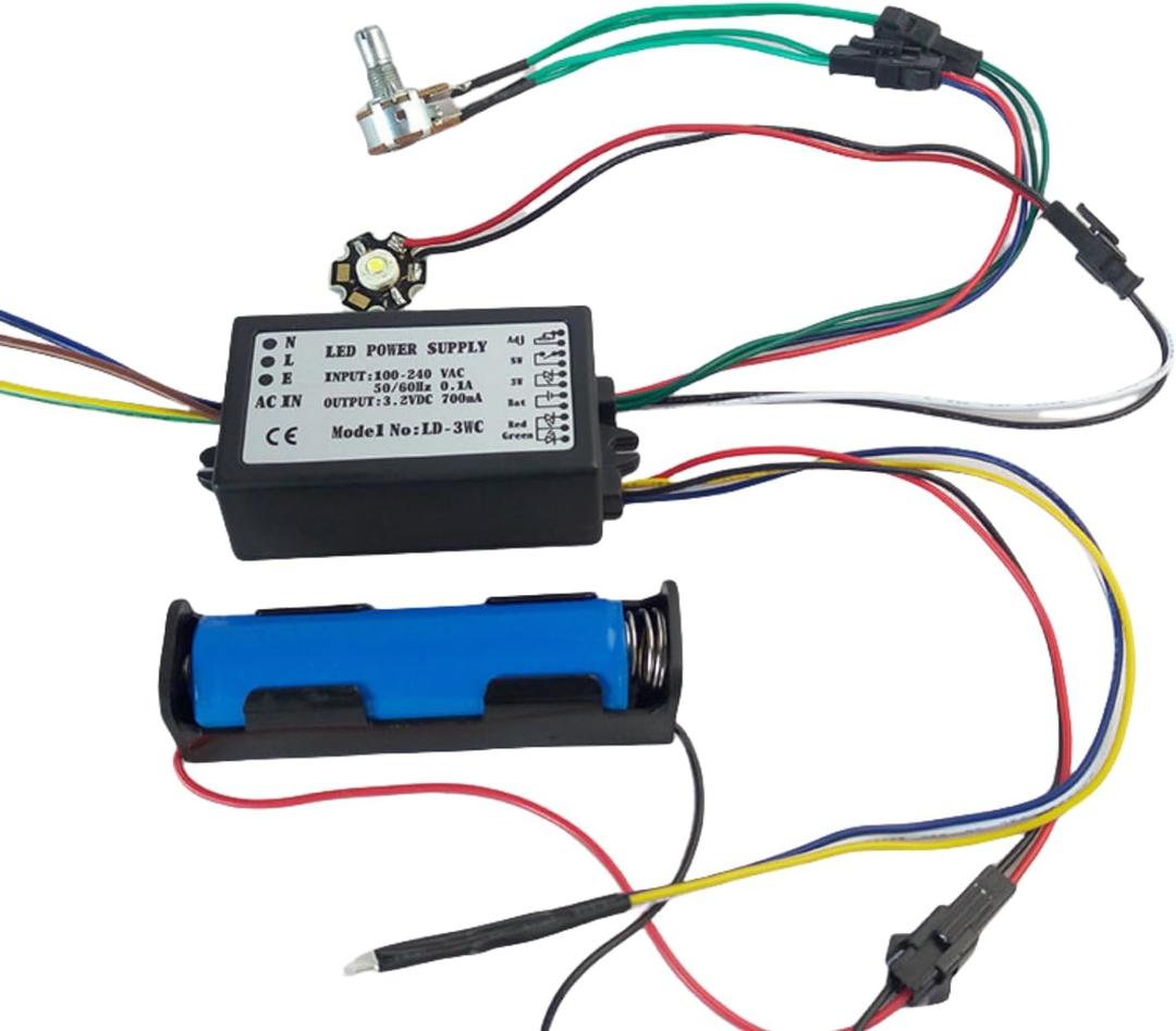 3W LED Light Microscope Power Supply Light Source Rechargeable Type