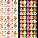 Mini Resin Christmas Ducks, Multicolor