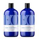 EO Liquid Hand Soap Refill, 32 Ounce (Pack of 2), French Lavender, Organic Plant-Based Gentle Cleanser with Pure Essential Oils