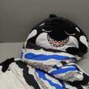 Happy Nappers Pillow & Sleepy Sack- Comfy, Cozy, Compact, Super Soft, Warm, All Season, Sleeping Bag with Pillow- Medium 54 x 20, Shark