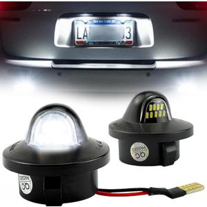 LED License Plate Lights for Ford F150 F250 F350 Super Duty Ranger Explorer Bronco Expedition, 6000K Bright White, Plug & Play (2PCS)