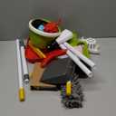 Dreamon Toddler Cleaning Set - 14Pcs Kids Cleaning Toy Set with 2-in-1 Kids Vacuum That Really Works, Pretend Home Cleaning Play Set for Toddler Age 3-7, Christmas Birthday Gift for Girls BoysRed