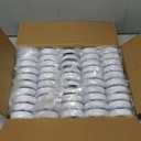 Macarrie 50 Pcs Push Tap Light 2.68" Mini Night Touch LED Puck Lamp Wireless Portable Under Cabinet 60 Lumens Battery Operated Stick on Lights for Counter Wall Closet Kitchen (White)