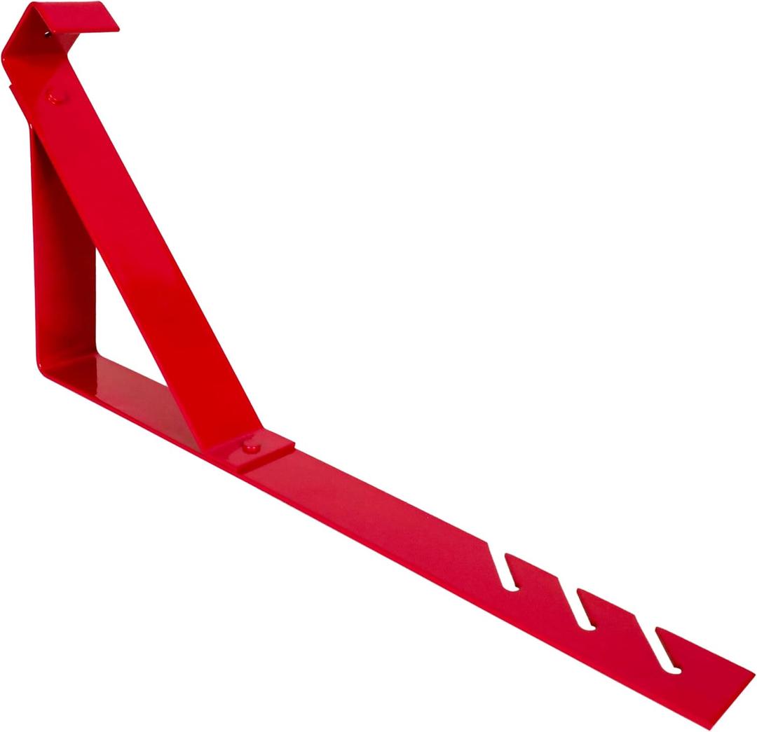 5 x Guardian 2501 Fixed Roofing Bracket for 45 Degree Roof Pitch 10 Inch by 45-Degree Fixed Angle Platform Powder Coated Red OSHA Compliant (5 PACK)