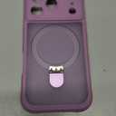 MOCCA Design for iPhone 17 Pro Case, Compatible with Magsafe [Premium Invisible Magnetic Ring Stand] [Military Drop Protection] Full Camera Guard Translucent Matte Slim Phone Cover,Lavender Purple