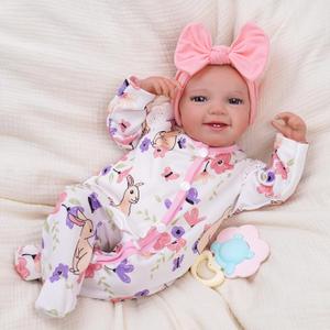 BABESIDE Lifelike Reborn Baby Dolls Dara - 20 Inch Realistic-Newborn Baby Doll Girl Handmade Real Life Toddler Dolls with Clothes and Toy Accessories Gift for Kids Age 3+