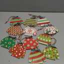 Dispo Wreath 12 Pcs Winter Card Holder Gift Ugly Sweater Shaped Wooden Money Holders Money and Card Sleeves Thank You Appreciation Gift Decor(Dot)