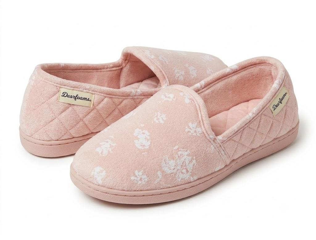 Dearfoam True Comfort Pink Women's Slippers, XL 11-12