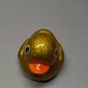 Goaste 2 Pack Giant Glitter Rubber Ducks, 6.7 Inch Big Yellow Ducky, Large Sparkly Toy Duckies with Squeaky Sound, Bathtub Floating Rubber Ducks for Baby Shower, Birthday Party, Summer Beach