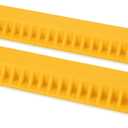 Camco AccuPark Vehicle Parking Aid | Features Heavy Duty High Visible Resin Design | Easy Peel & Stick Installation | Measures 18-1/16" x 3-5/8" x 1-3/8" | 2-Pack (44441)