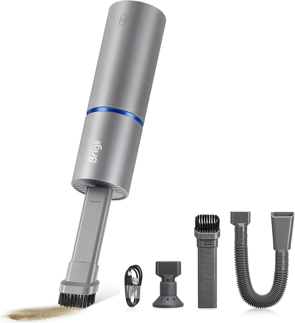 Brigii Mini Handheld Vacuum Cordless, 3 in 1-Car Vacuum & Air Duster & Hand Pump, Portable Rechargeable Cleaner for Car Interior, Small Spaces, Crevices-Y120 Pro Brigii Mini Handheld Vacuum Cordless, 3 in 1-Car Vacuum & Air Duster & Hand Pump, Portable Rechargeable Cleaner for Car Interior, Small Spaces, Crevices-Y120 Pro