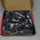 Latoxcaa Space Saving Standard Hanger Hooks 50Pcs, Upgrade Heavy Duty Space Saver Hangers Connector Hooks for Clothes, Premium Hanging Closet Organizer for Dorm, Ganchos para Colgar Ropa, Black