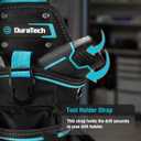 DuraTech Drill Holster with Quick Release Buckle, Driver Holster with Side Bit Pocket, Drill Holder with Holder Strap, Fits Most Belts for Electric Drills, DIY & Jobsite Use