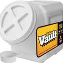 Vittles Vault Traditional Pet Food Storage Container For Dog Kibbles/Bird Seed/Oatmeal/Rice/Flour/Cereal, BPA Free Plastic, Sealed Airtight For Cat Food, Up To 60 lb, Made in USA, With Scoop, Gray, 60 Pounds