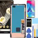 AMOLED for Google Pixel 7 Pro Screen Replacement kit for Pixel 7 Pro Screen Replacement GP4BC GE2AE LCD Display digitizer Touch Screen Assembly (Not for Pixel 7A / 7) (Black)