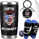Police Officer Gifts for Men, Academy Graduation Gift Set for Cops Include 20oz Tumbler Socks and Keychain, Funny Law Enforcement Gifts for Graduate Fathers Son, Christmas Birthday Present