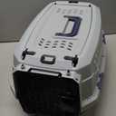 Amazon Basics 2-Door Top-Load Hard-Sided Cat Pet Travel Carrier, 19.0" L x 12.6" W x 10.0" H, Gray & Blue