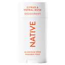 Native Deodorant | Natural Deodorant for Men, Aluminum Free with Baking Soda, Probiotics, Coconut Oil and Shea Butter | Citrus & Herbal Musk