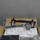 3-Lights Black and Brushed Nickel Bathroom Light Fixtures, Modern Black and Nickel Vanity Light with Clear Glass Shade, Wall Mount Lights Over Mirror for Bedroom Hallway Living Room